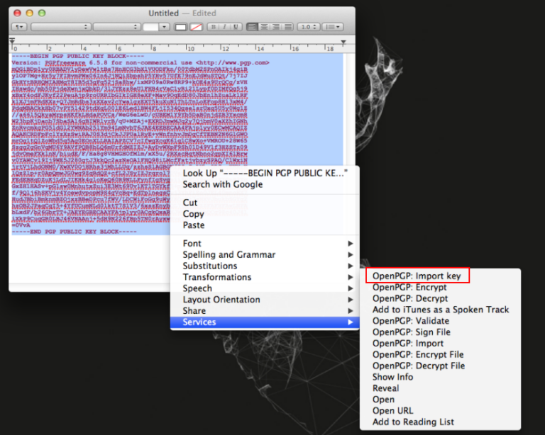 PGP Tutorial For OS X